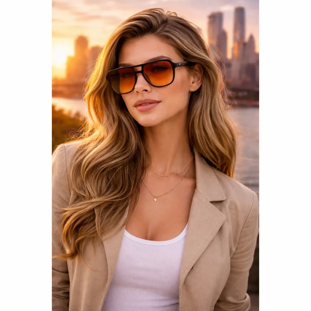 Super Cool Retro Large Frame Sunglasses